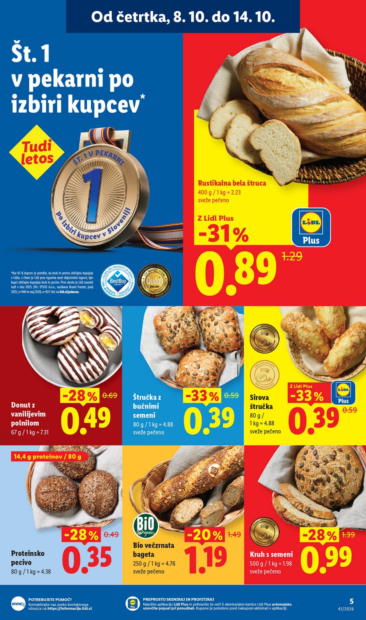 Stran 5. Lidl kataloga - Živila od 05.10.2026.