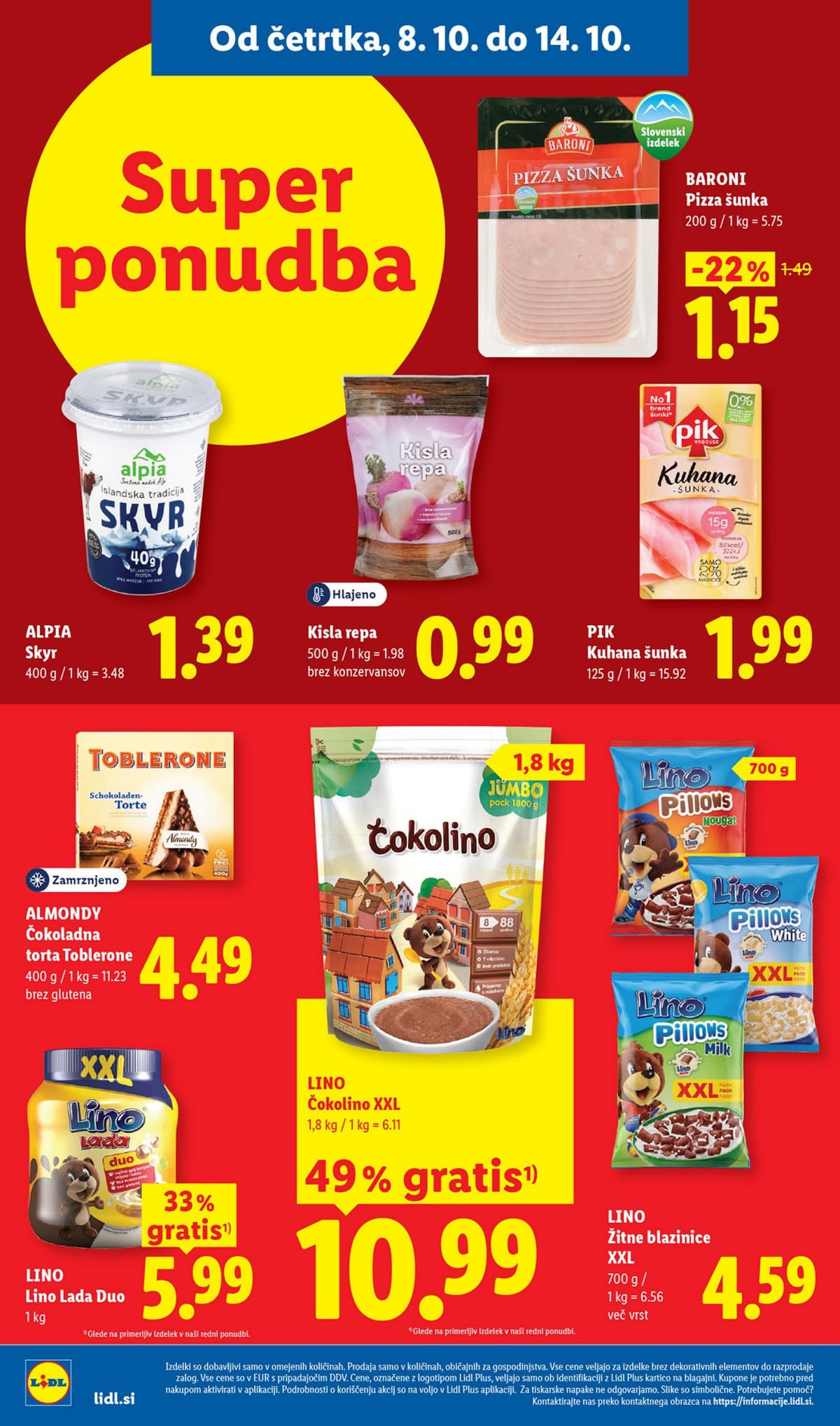 Stran 8. Lidl kataloga - Živila od 05.10.2026.