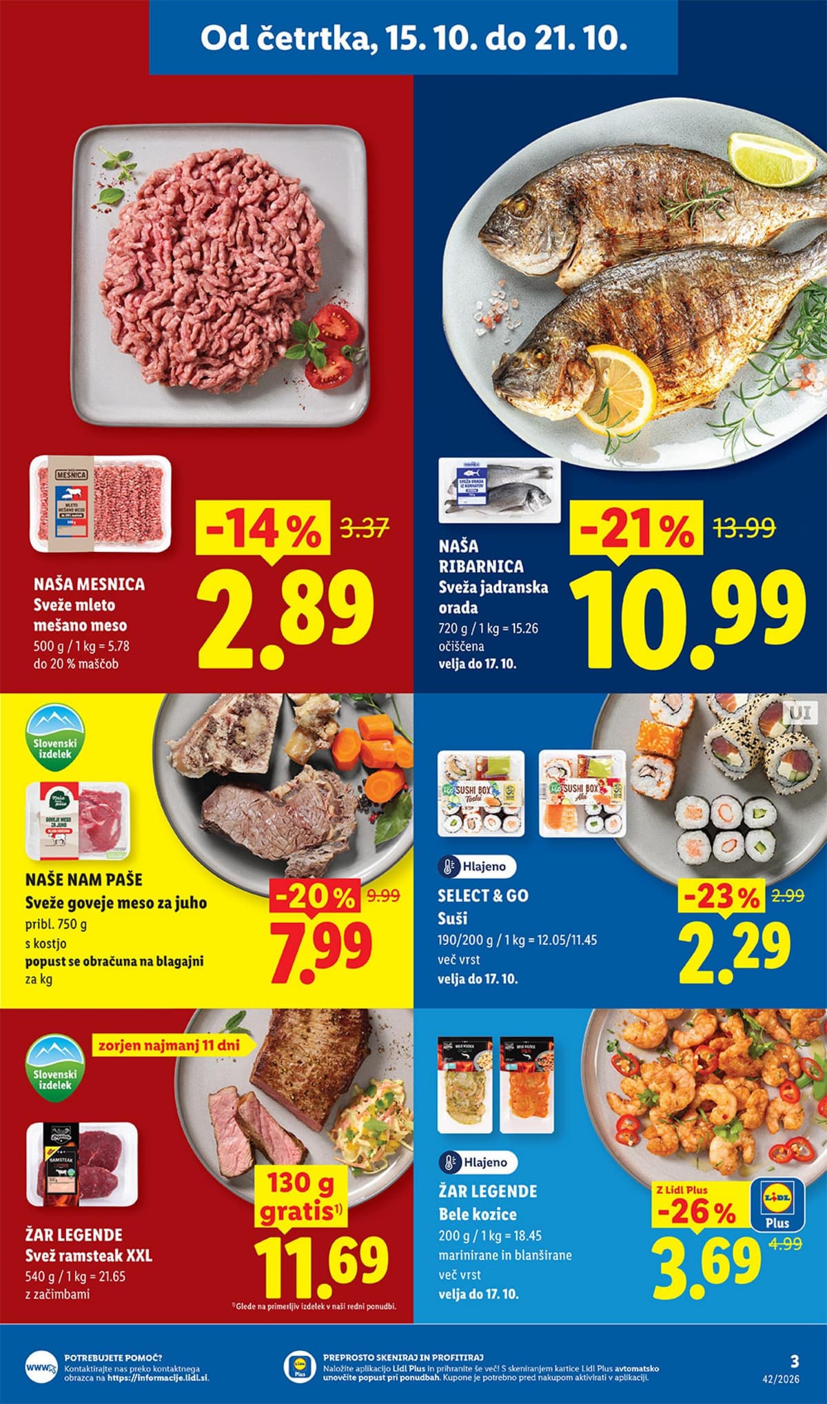 Stran 3. Lidl kataloga - Živila od 12.10.2026.