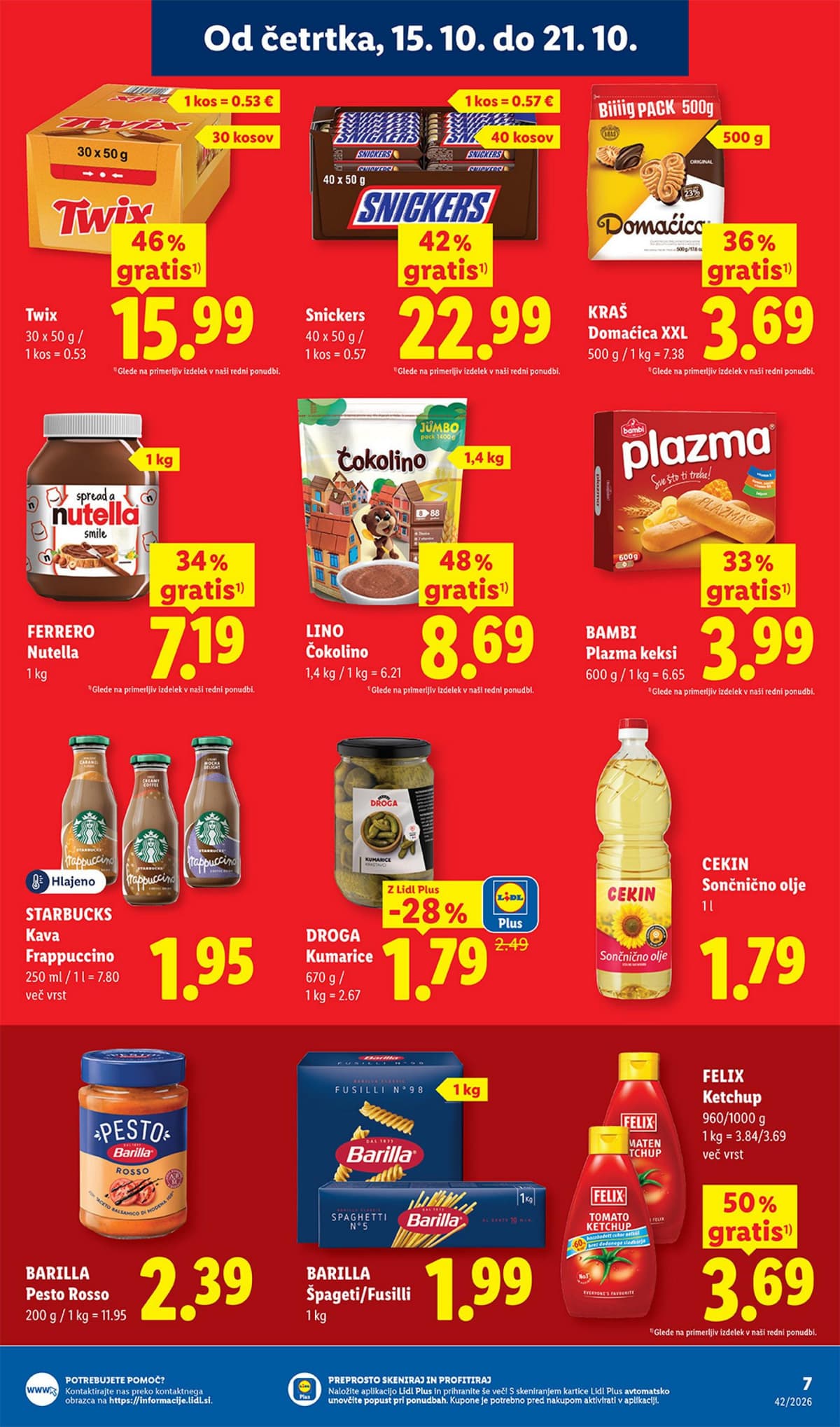 Stran 7. Lidl kataloga - Živila od 12.10.2026.