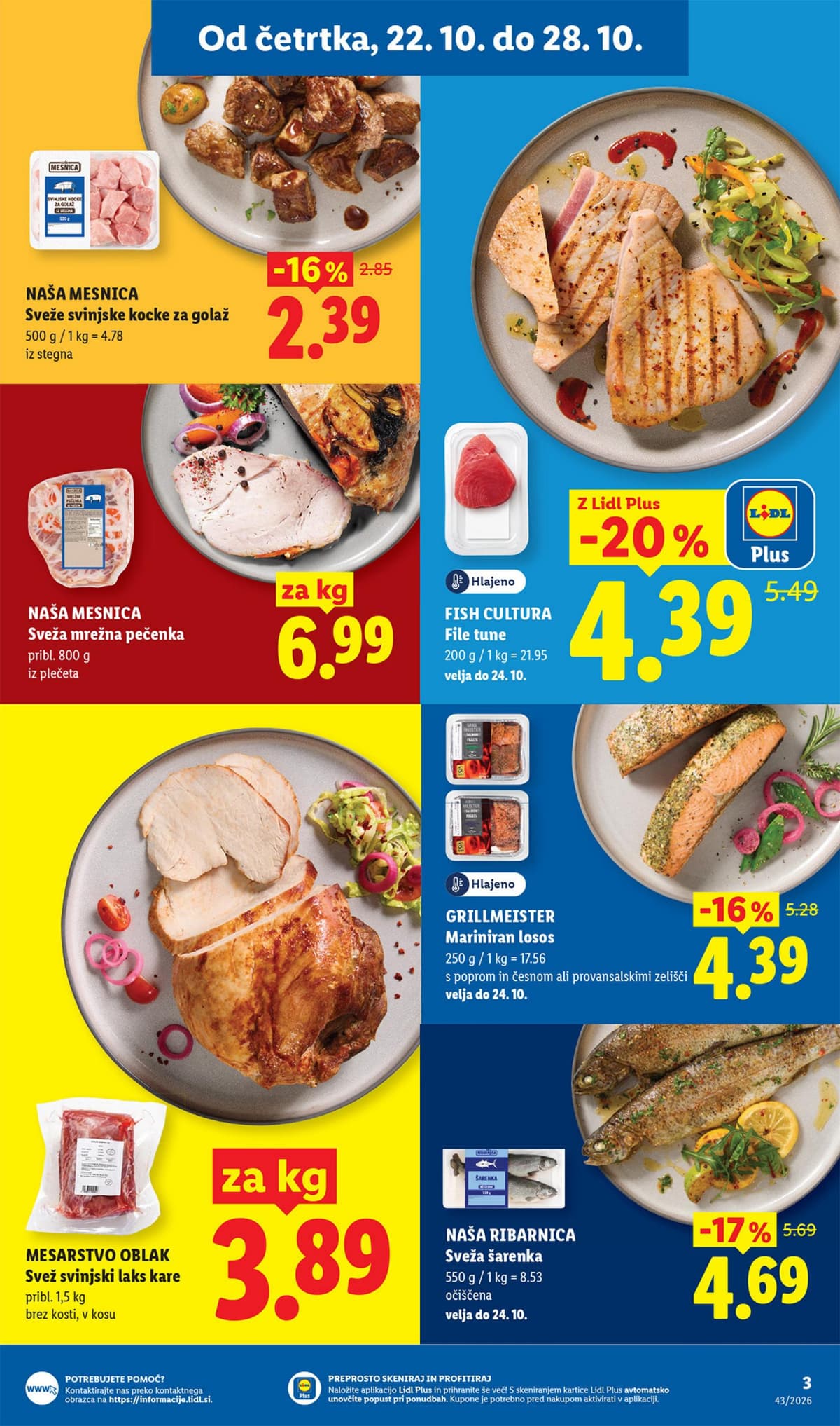 Stran 3. Lidl kataloga - Živila od 19.10.2026.