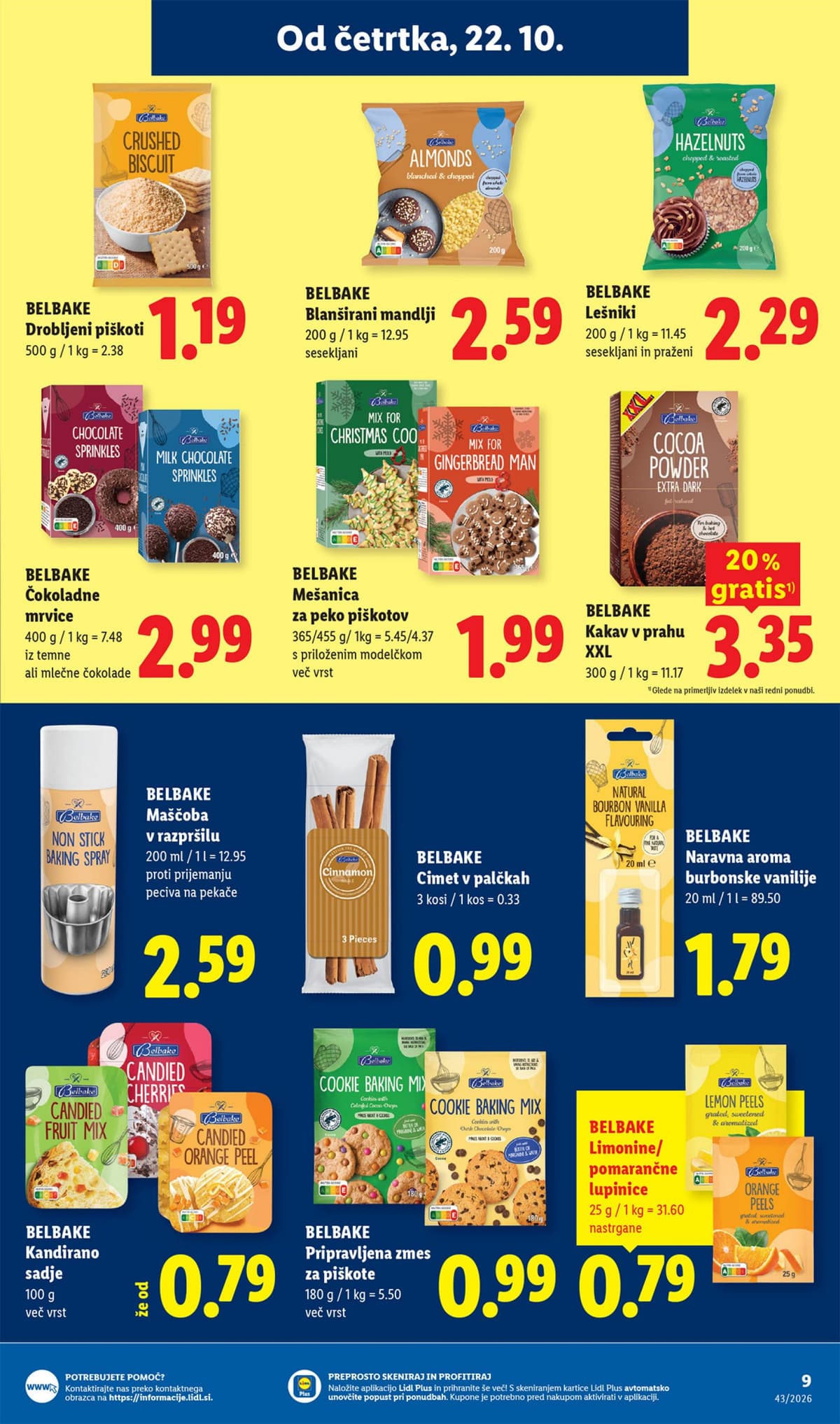 Stran 9. Lidl kataloga - Živila od 19.10.2026.