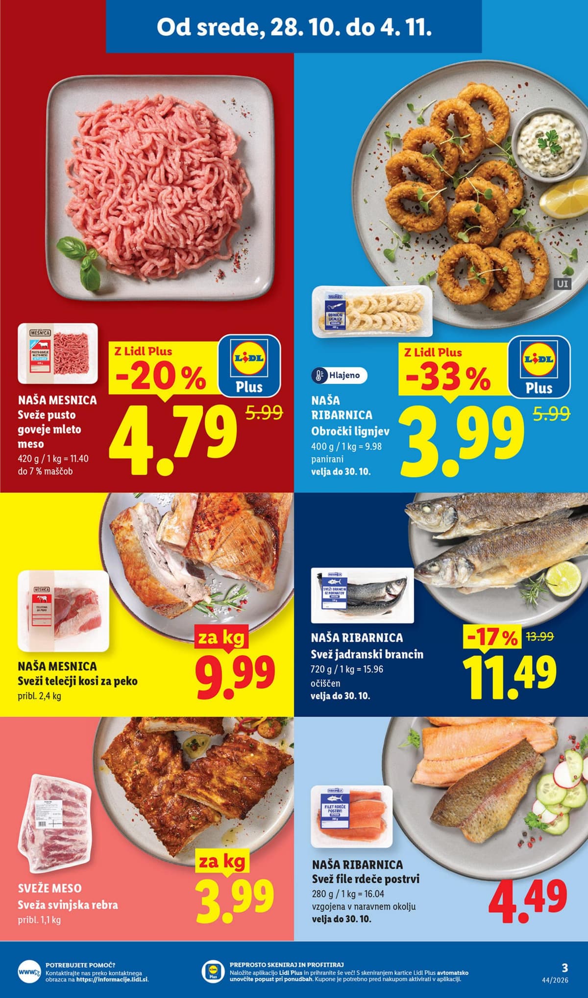Stran 3. Lidl kataloga - Živila od 26.10.2026.