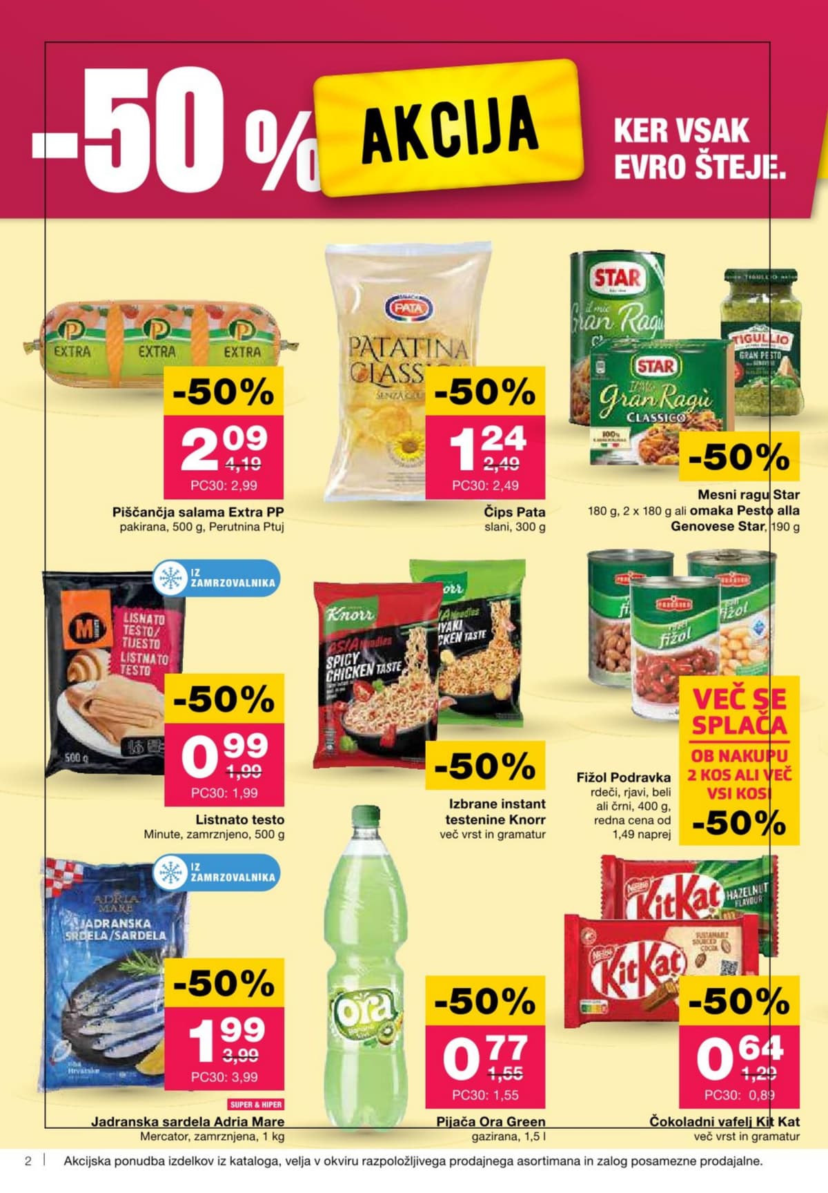 Stran 2. Mercator kataloga - Akcijska ponudba od 03.03.2026.