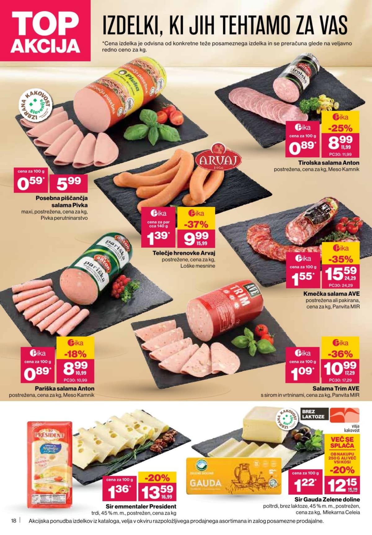 Stran 18. Mercator kataloga - Akcijska ponudba od 03.03.2026.