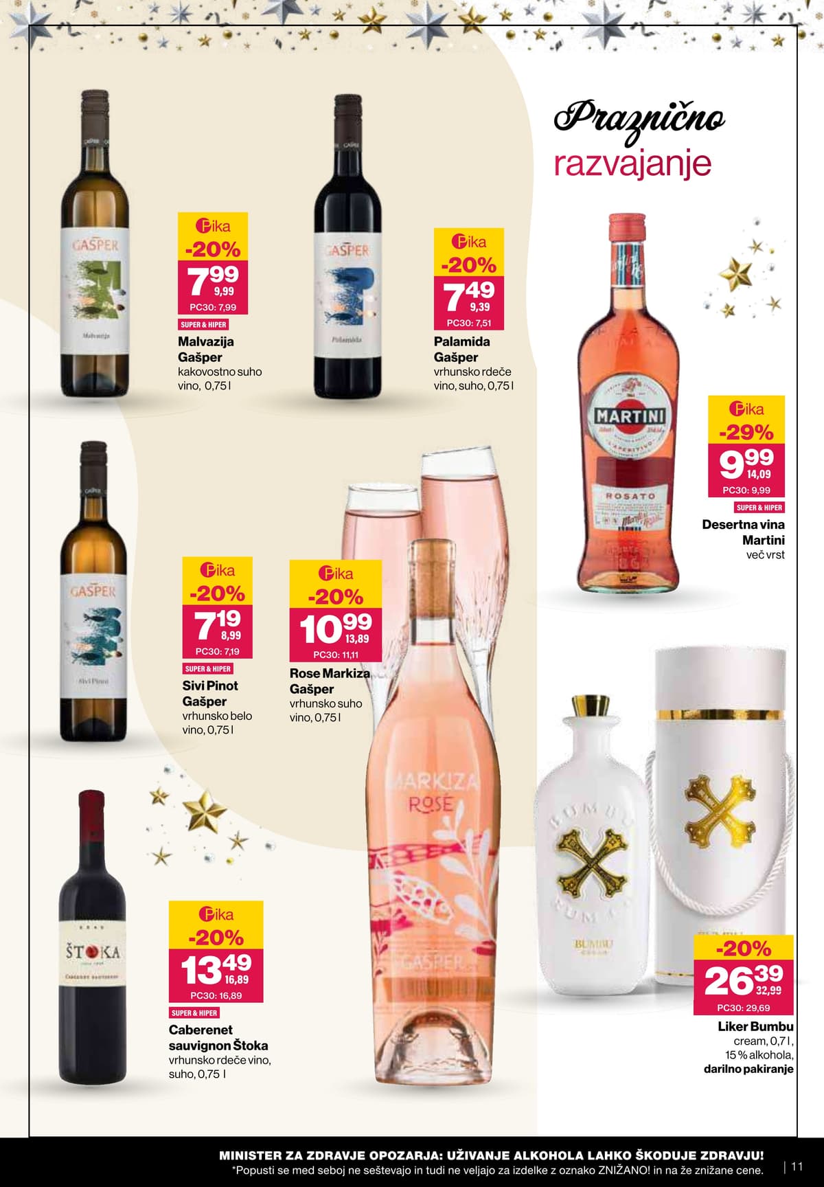 Stran 11. Mercator kataloga - Praznično razvajanje z vini in hrano od 23.02.2026.