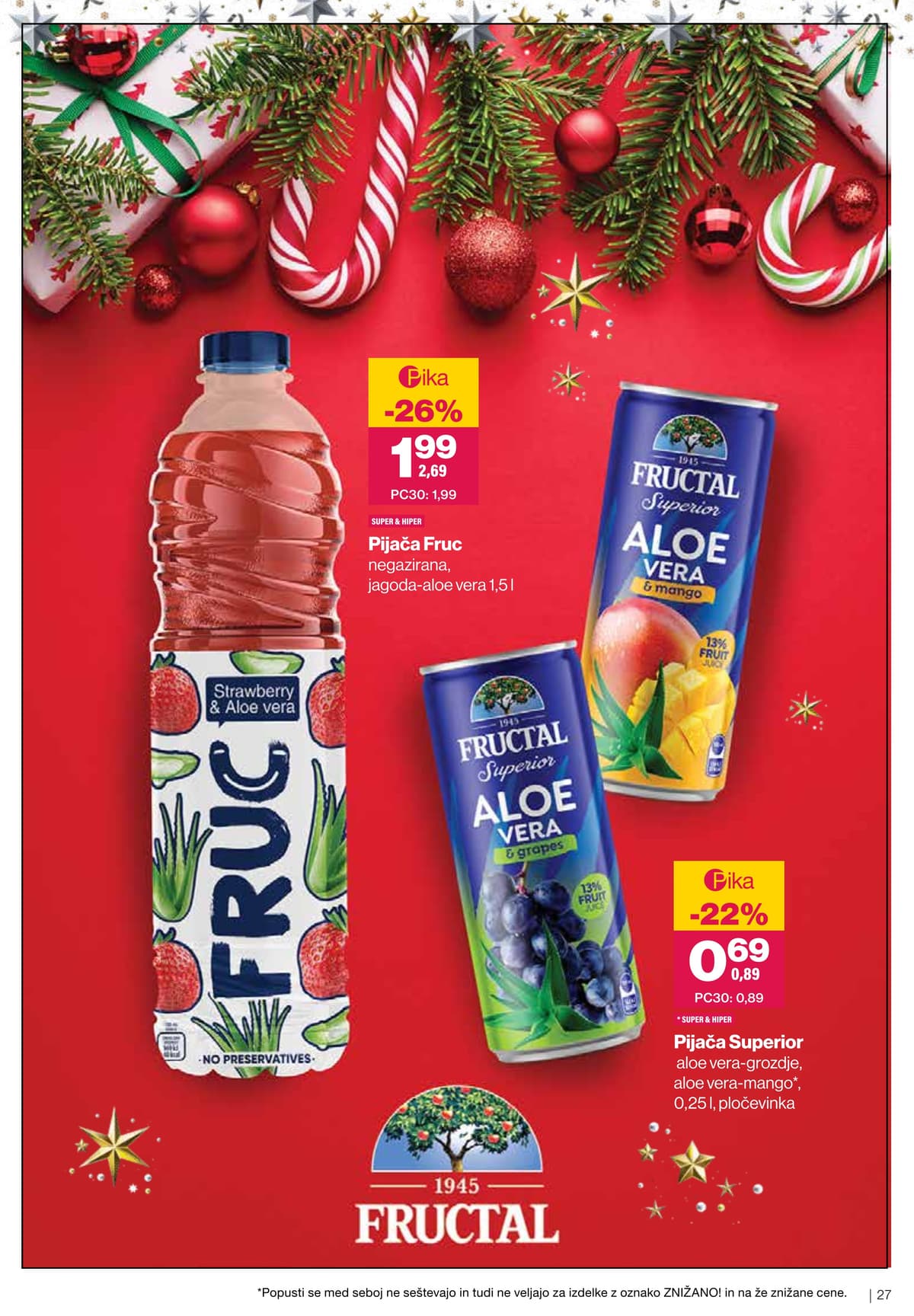 Stran 27. Mercator kataloga - Praznično razvajanje z vini in hrano od 23.02.2026.