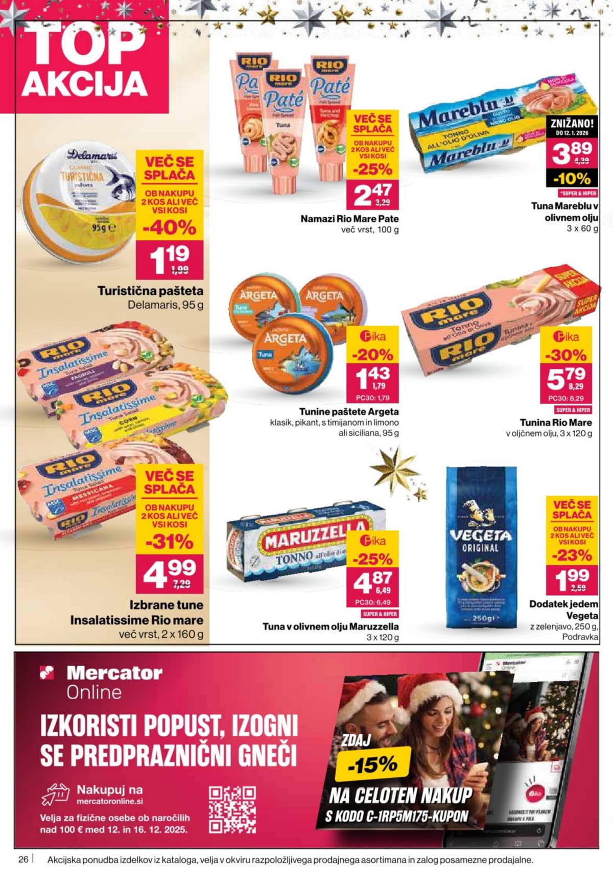 Stran 26. Mercator kataloga - Akcijska ponudba od 01.03.2026.