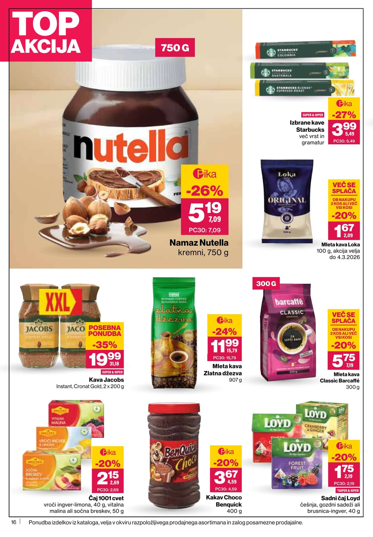 Stran 16. Mercator kataloga - Akcijska Ponudba