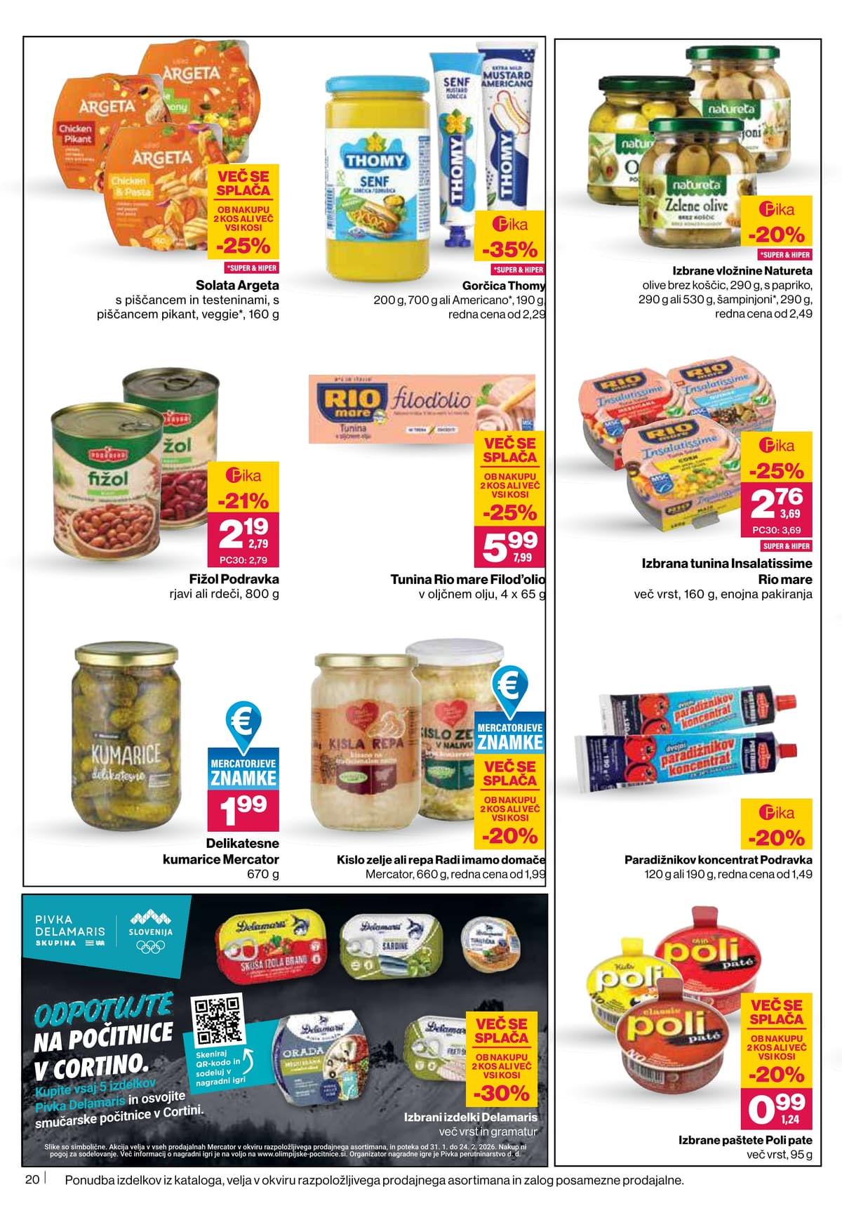 Stran 20. Mercator kataloga - Akcijska Ponudba od 18.02.2026.