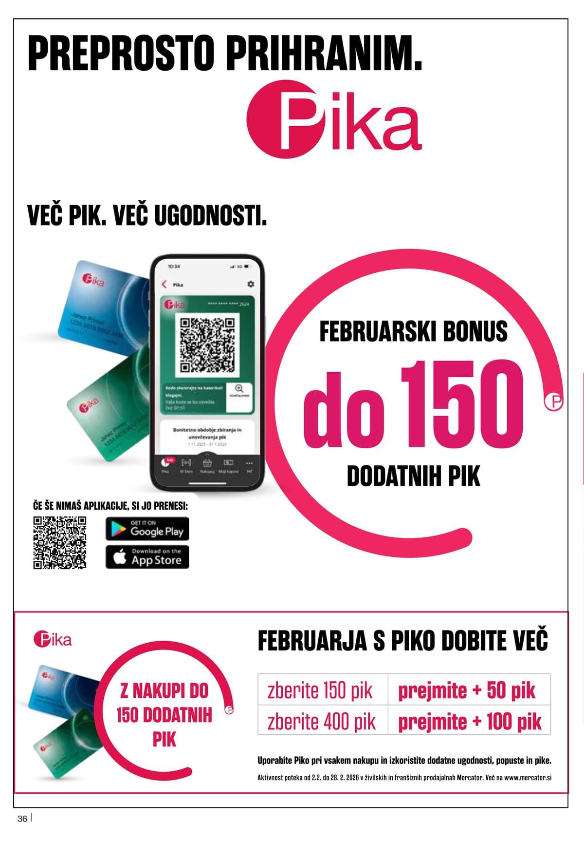 Stran 36. Mercator kataloga - Akcijska Ponudba od 18.02.2026.