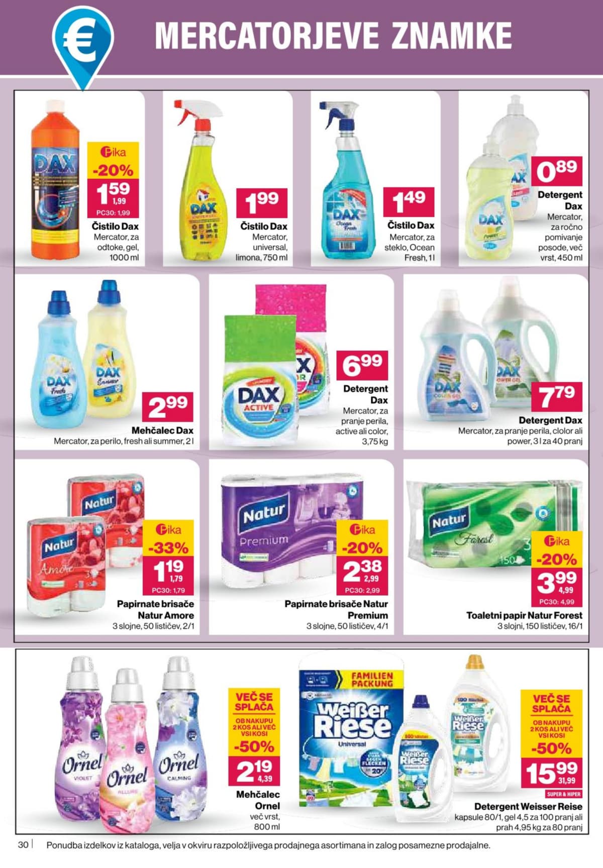 Stran 30. Mercator kataloga - Akcijska Ponudba