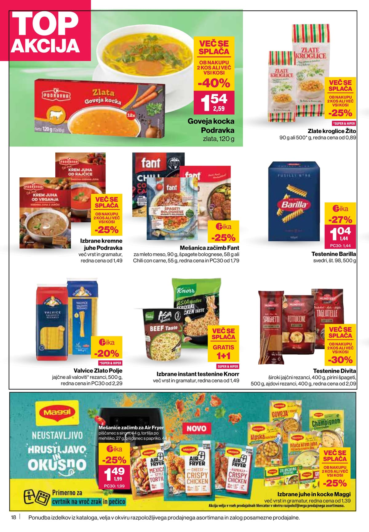 Stran 18. Mercator kataloga - Akcijska Ponudba