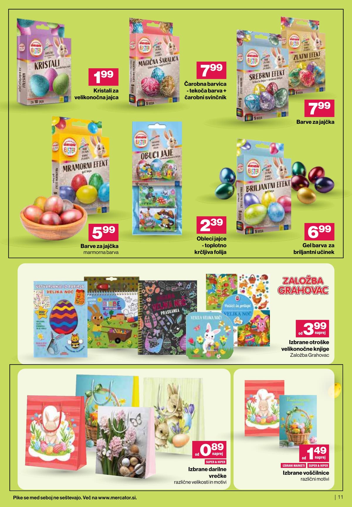 Stran 11. Mercator kataloga - Prihaja Čudovita Pomlad