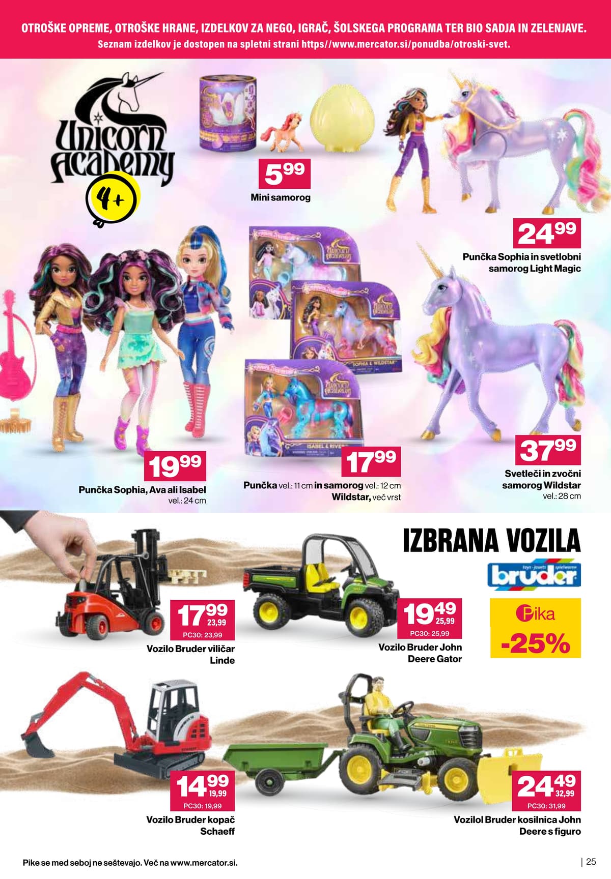 Stran 25. Mercator kataloga - Prihaja Čudovita Pomlad od 11.03.2026.