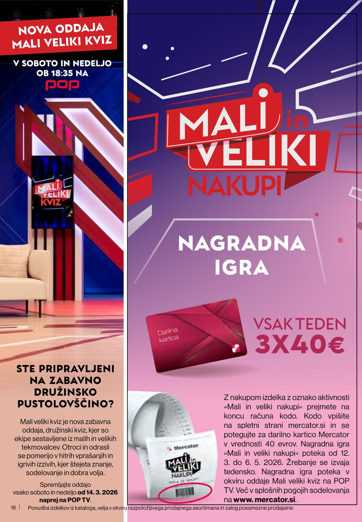 Stran 18. Mercator kataloga - Akcijska Ponudba od 11.03.2026.