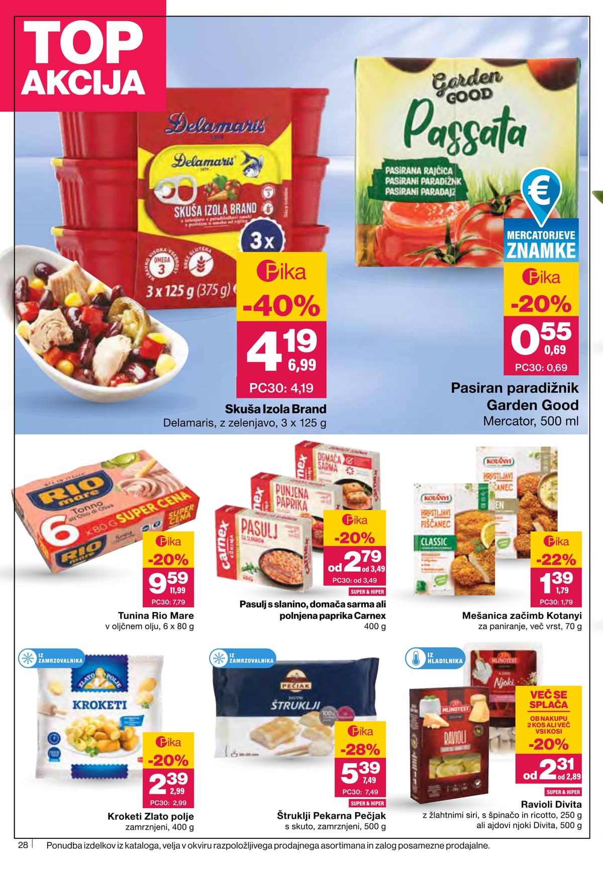 Stran 28. Mercator kataloga - Akcijska Ponudba
