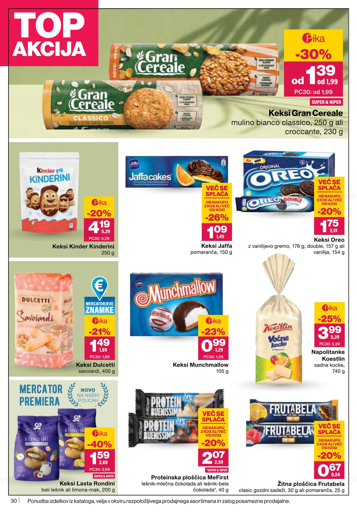 Stran 30. Mercator kataloga - Akcijska Ponudba