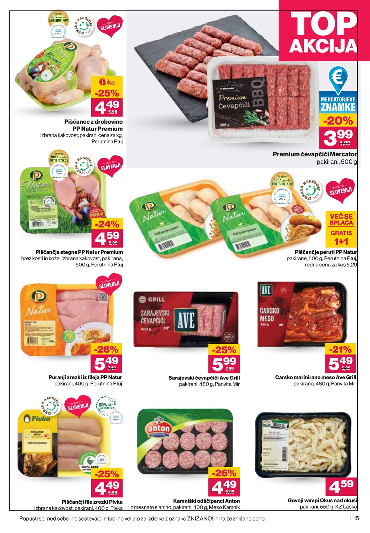 Stran 15. Mercator kataloga - Akcijska Ponudba od 18.03.2026.