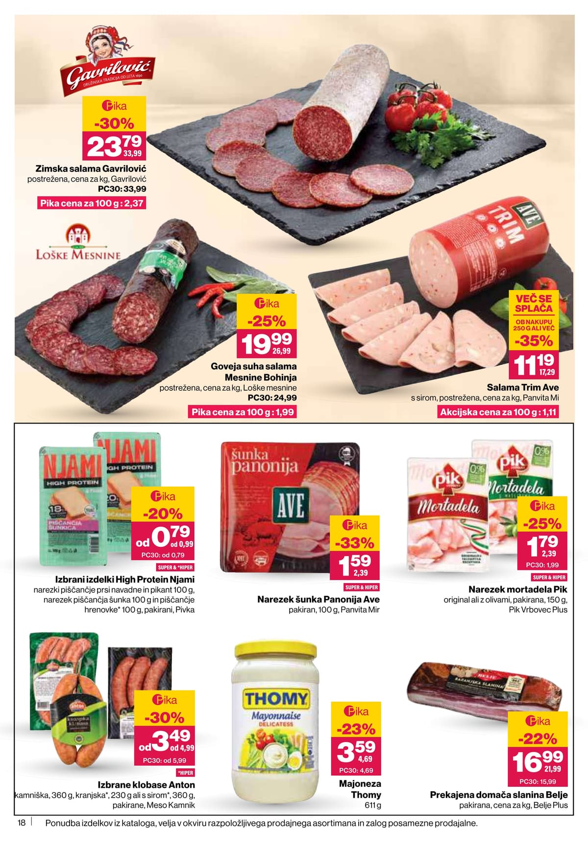 Stran 18. Mercator kataloga - Akcijska Ponudba