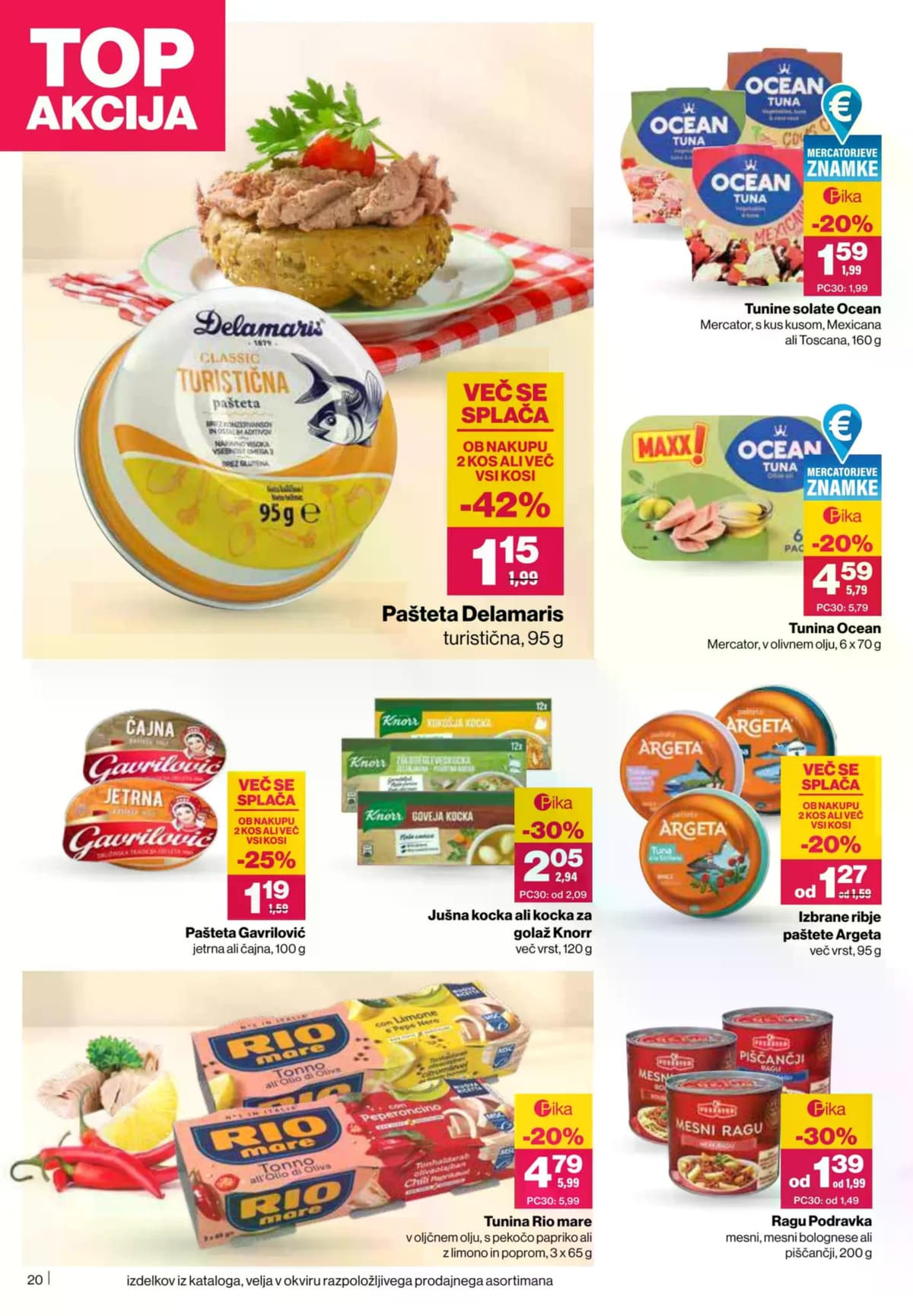 Stran 20. Mercator kataloga - Akcijska Ponudba od 24.03.2026.