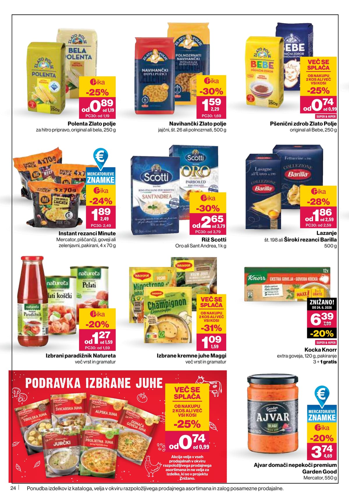 Stran 24. Mercator kataloga - Akcijska Ponudba od 31.03.2026.