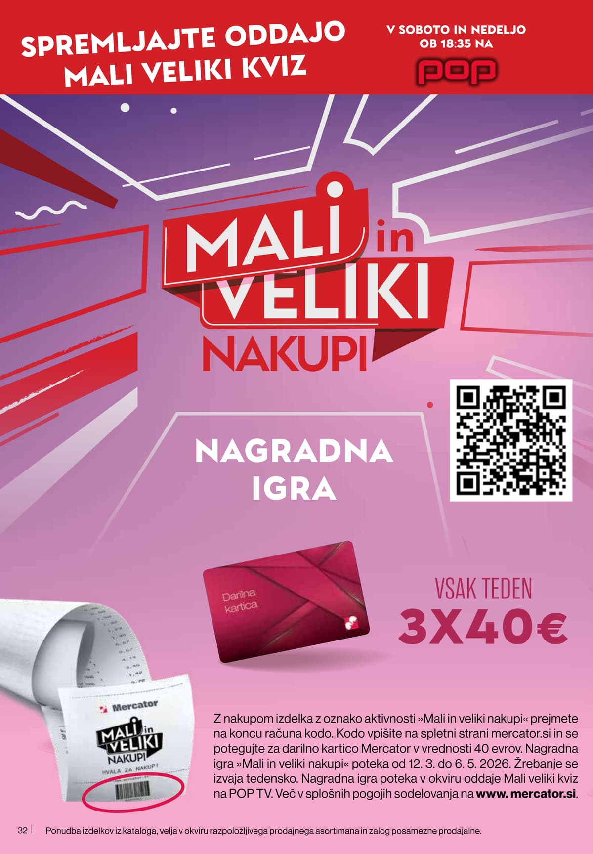 Stran 32. Mercator kataloga - Akcijska Ponudba od 31.03.2026.