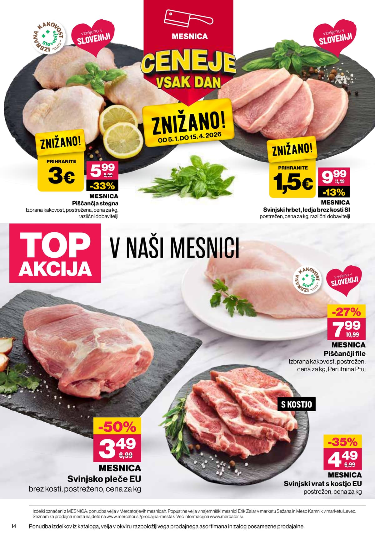 Stran 14. Mercator kataloga - Akcijska Ponudba