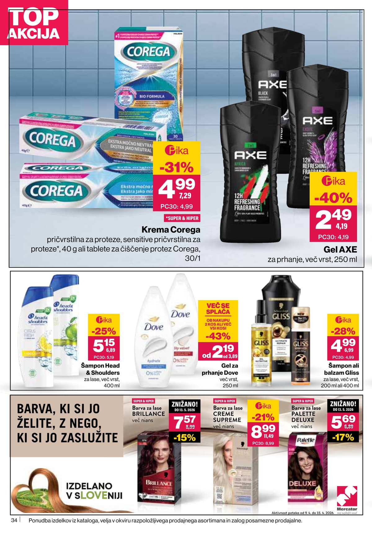 Stran 34. Mercator kataloga - Akcijska Ponudba