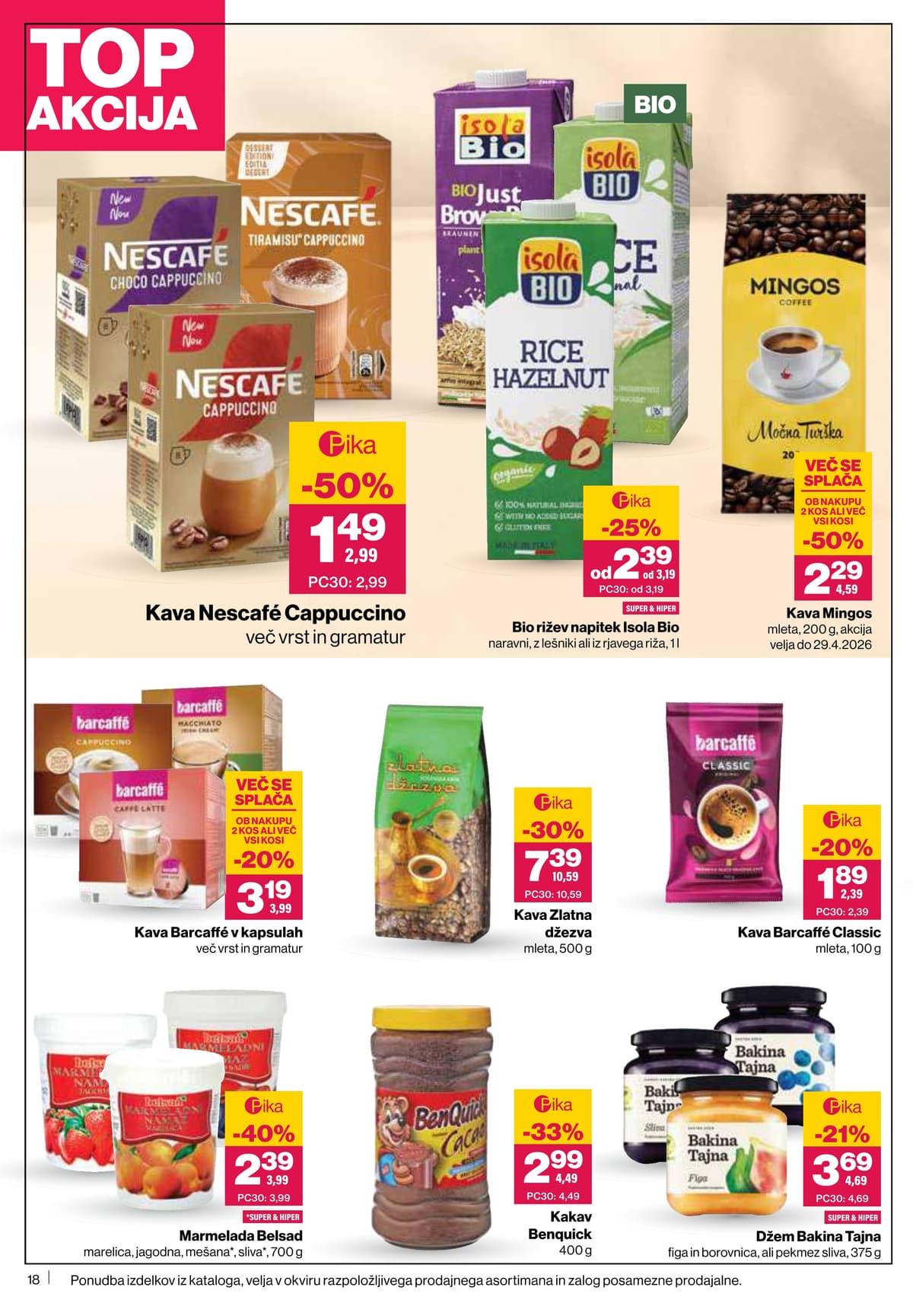 Stran 18. Mercator kataloga - Akcijska Ponudba od 14.04.2026.