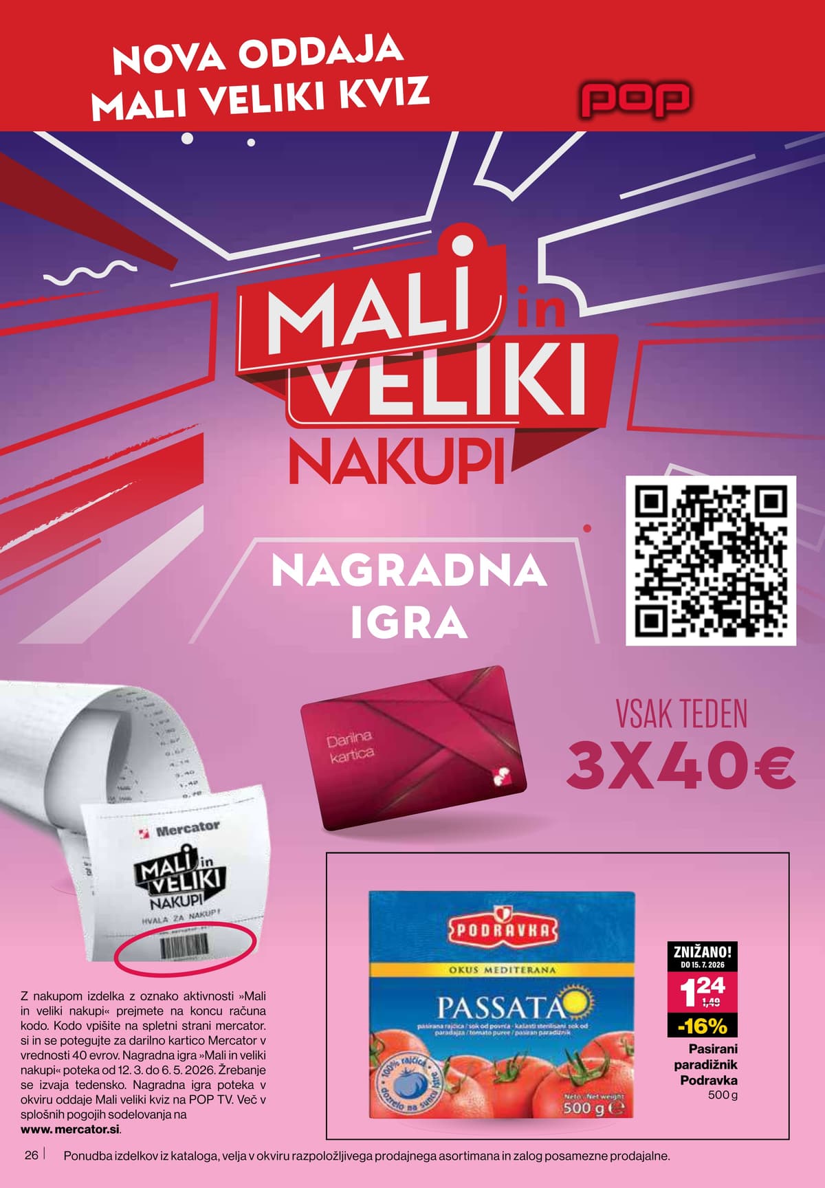 Stran 26. Mercator kataloga - Akcijska Ponudba od 14.04.2026.