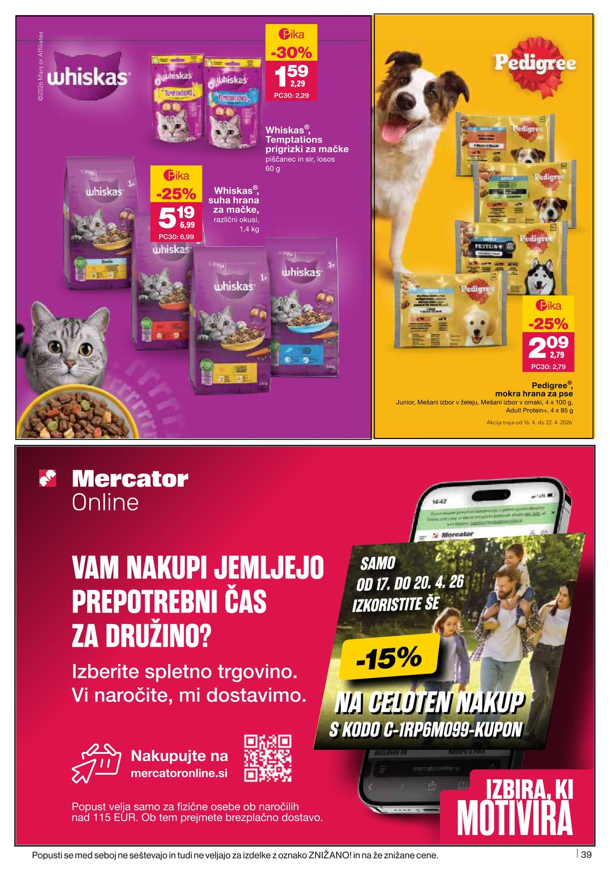 Stran 39. Mercator kataloga - Akcijska Ponudba od 14.04.2026.