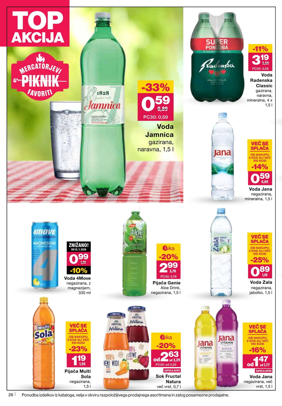 Stran 28. Mercator kataloga - Akcijska Ponudba