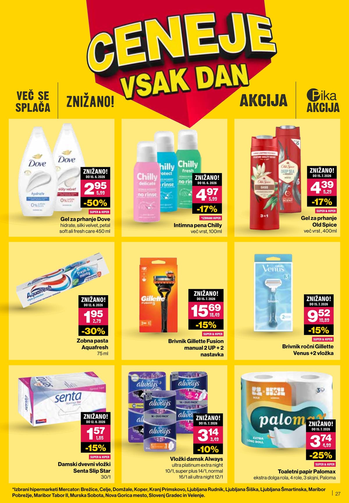 Stran 27. Mercator kataloga - Poletje