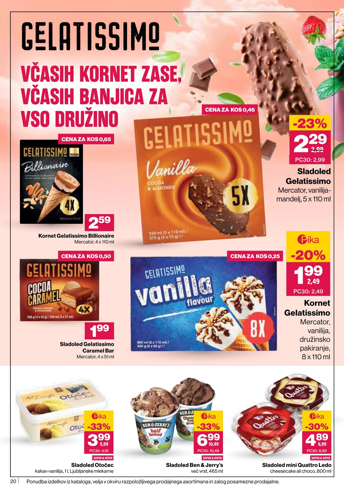 Stran 20. Mercator kataloga - Akcijska Ponudba