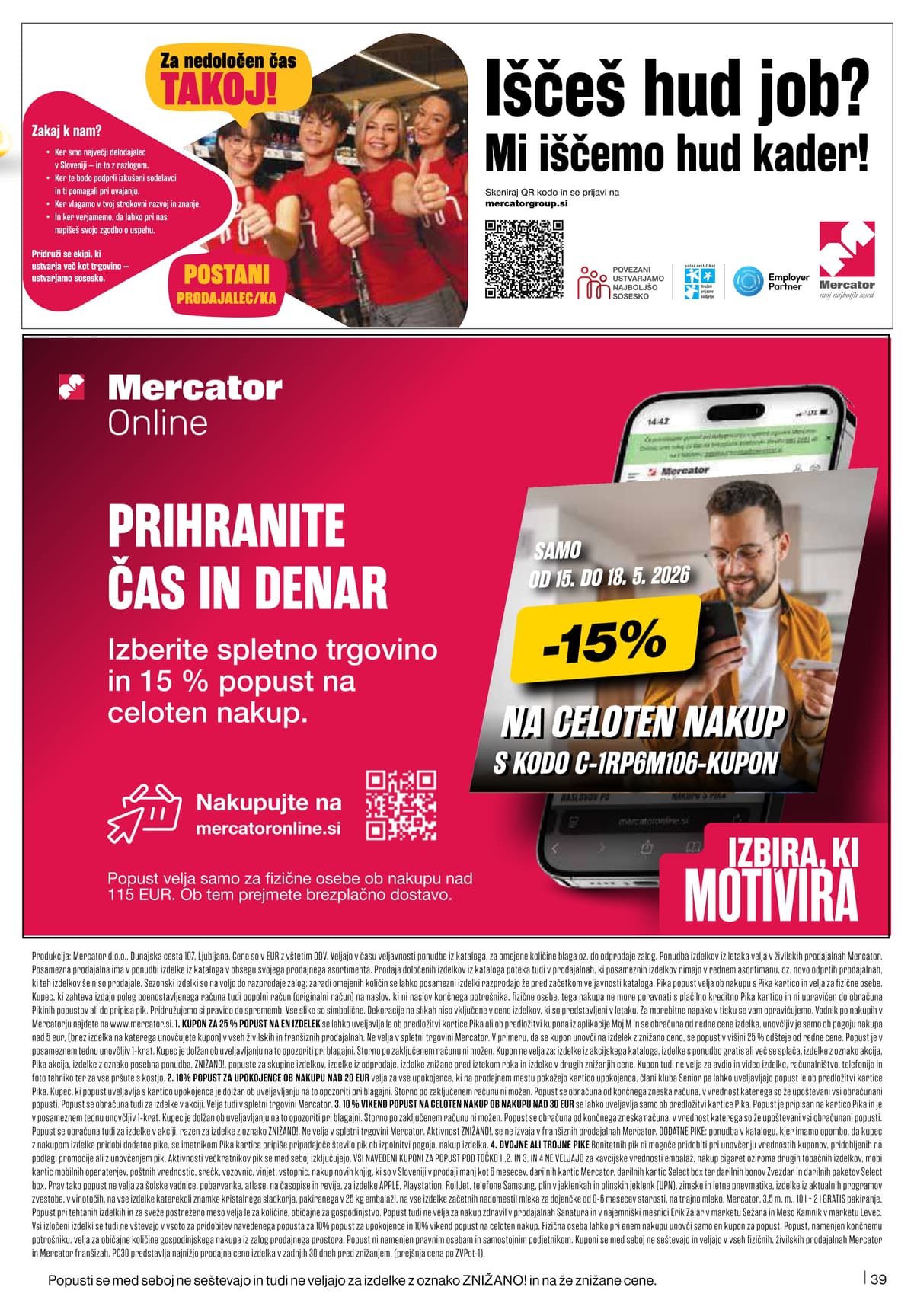 Stran 39. Mercator kataloga - Akcijska Ponudba od 12.05.2026.
