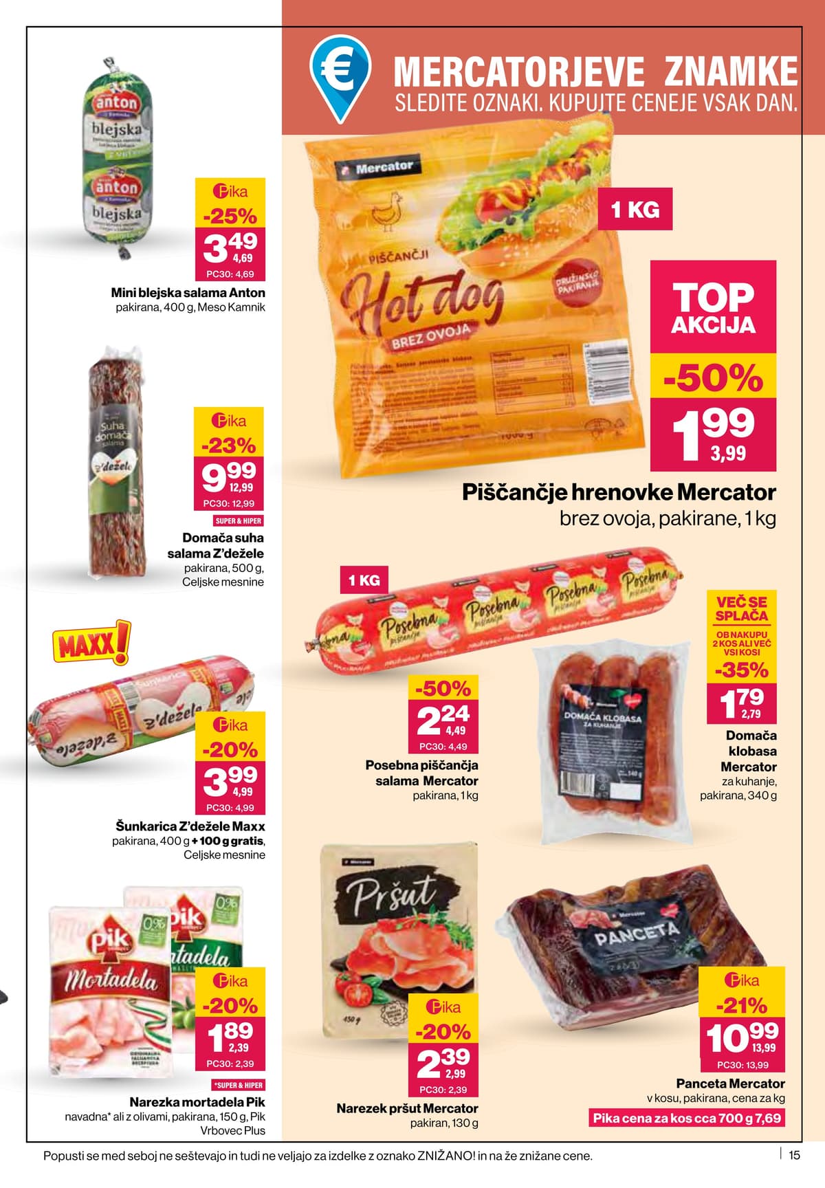 Stran 15. Mercator kataloga - Akcijska Ponudba od 19.05.2026.