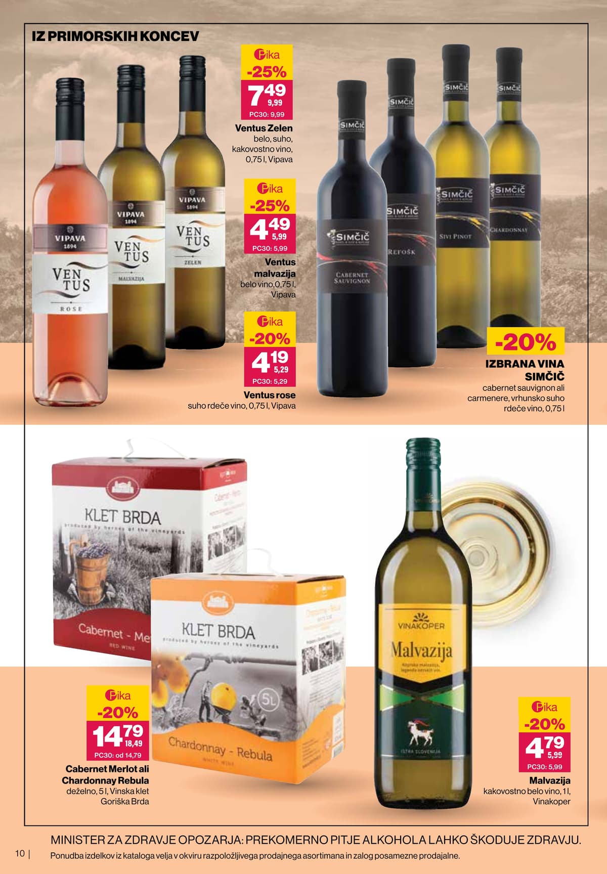 Stran 10. Mercator kataloga - Pijače od 27.05.2026.