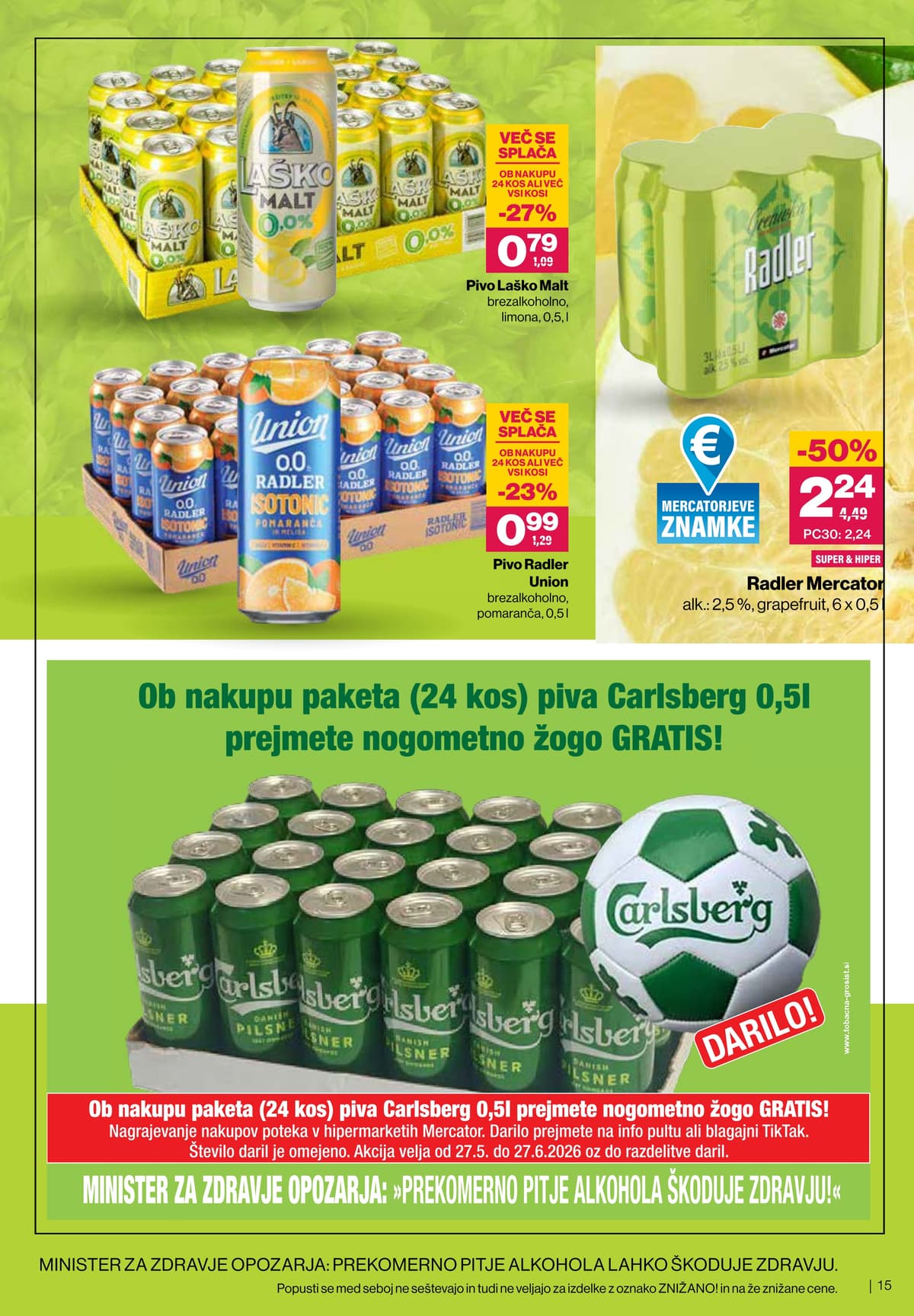 Stran 15. Mercator kataloga - Pijače od 27.05.2026.
