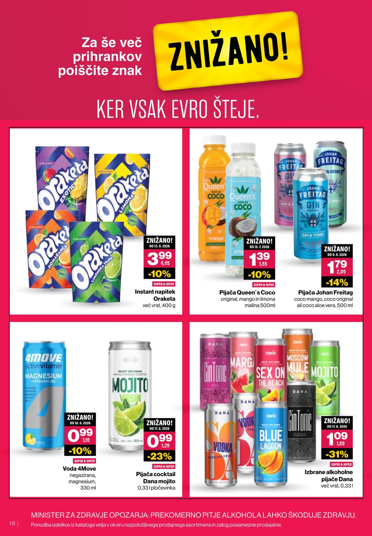 Stran 18. Mercator kataloga - Pijače od 27.05.2026.