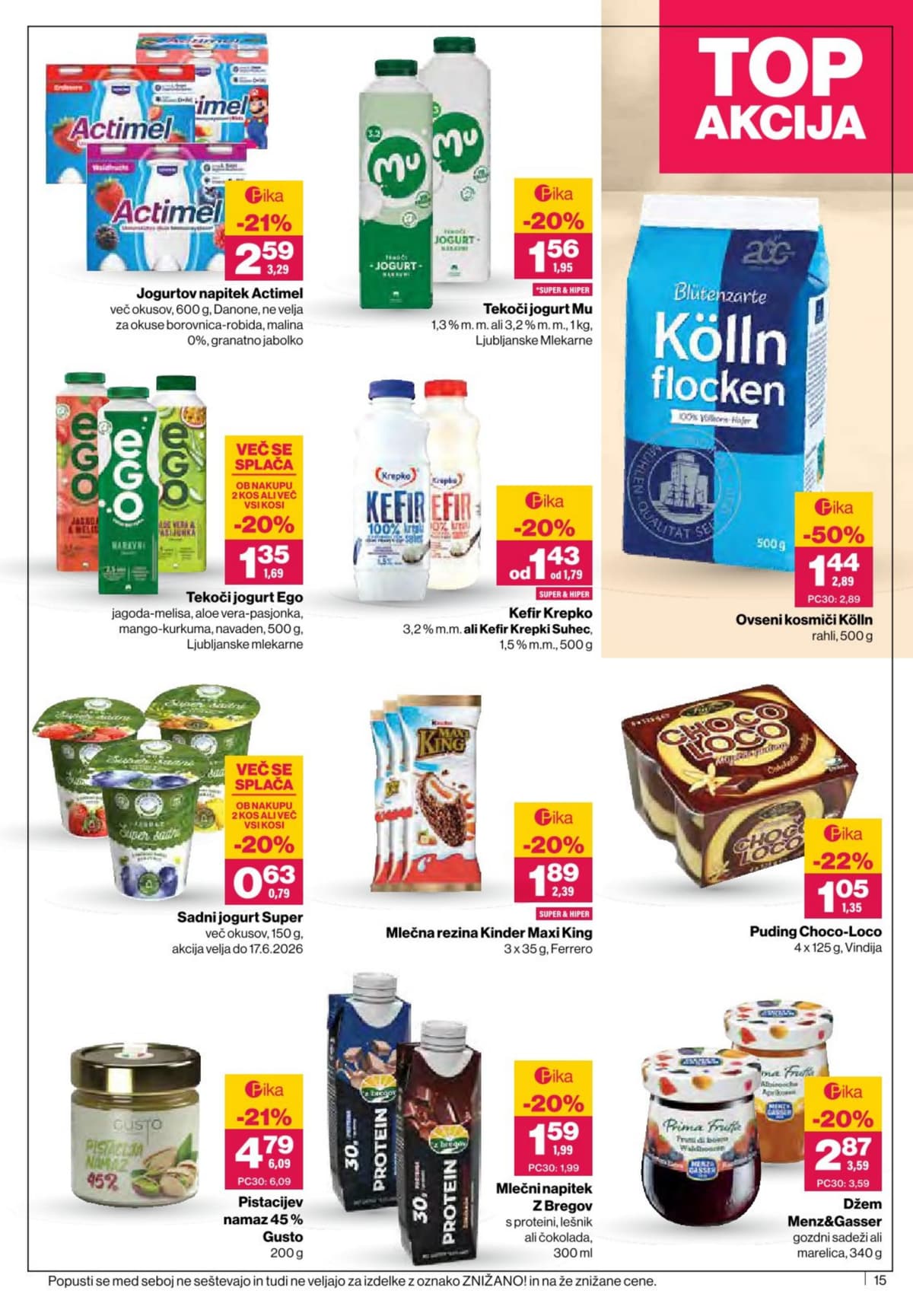 Stran 15. Mercator kataloga - Akcijska Ponudba od 01.06.2026.