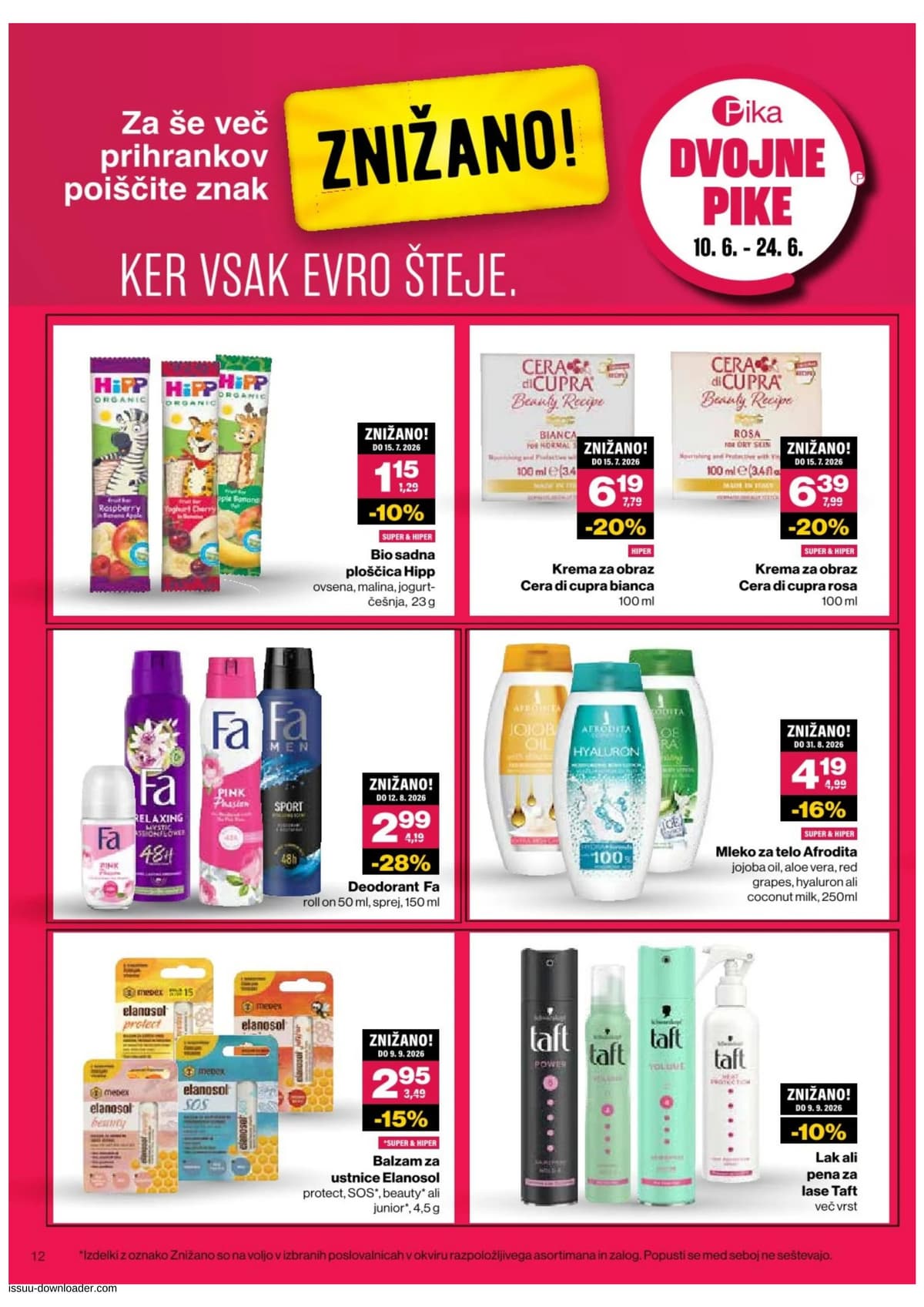 Stran 12. Mercator kataloga - Kozmetika od 10.06.2026