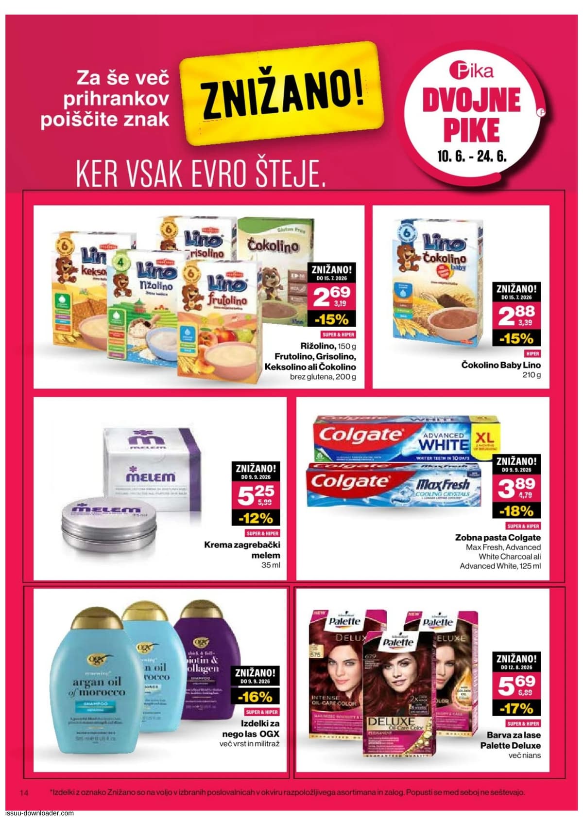 Stran 14. Mercator kataloga - Kozmetika od 10.06.2026