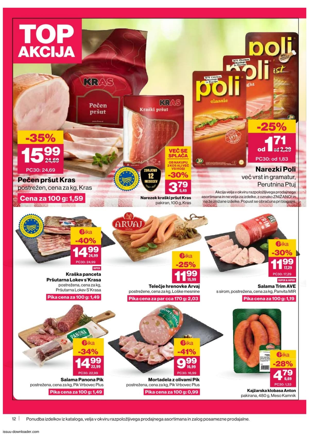 Stran 12. Mercator kataloga - Akcijska Ponudba od 08.06.2026