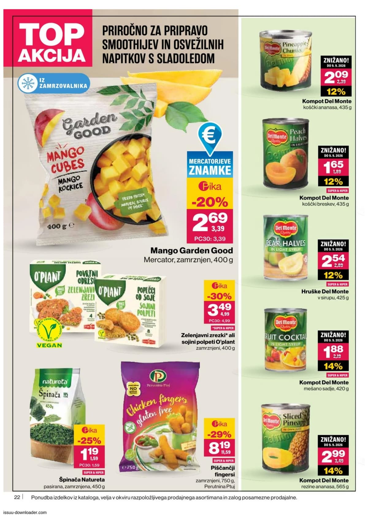 Stran 22. Mercator kataloga - Akcijska Ponudba