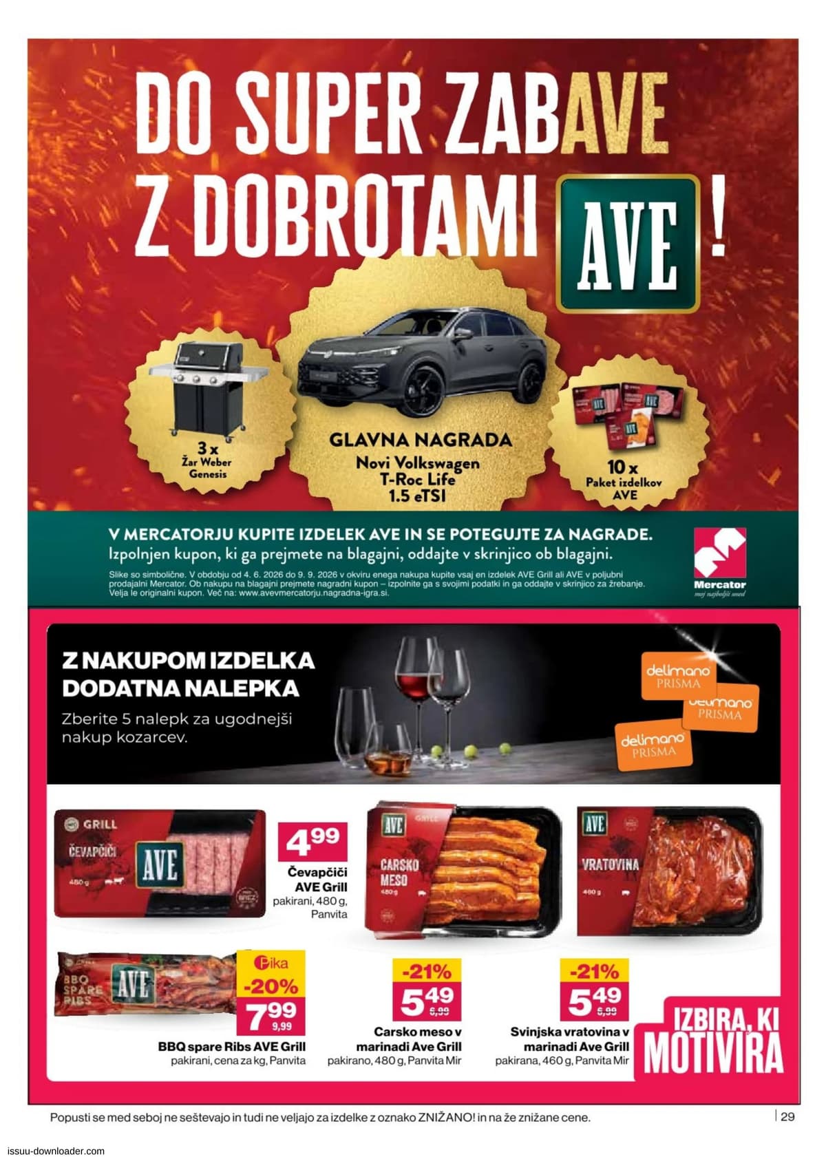 Stran 29. Mercator kataloga - Akcijska Ponudba od 08.06.2026