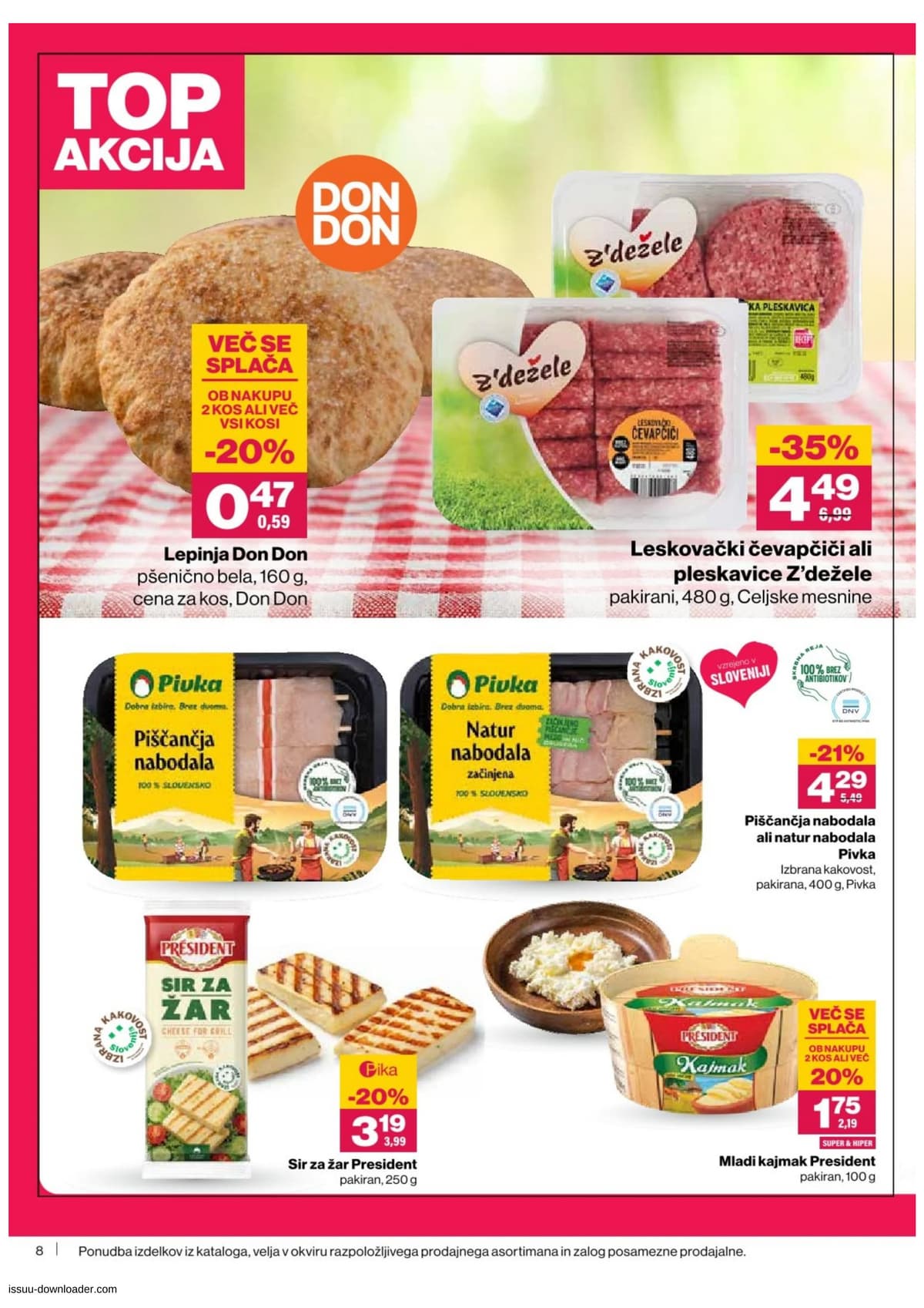Stran 8. Mercator kataloga - Akcijska Ponudba od 08.06.2026