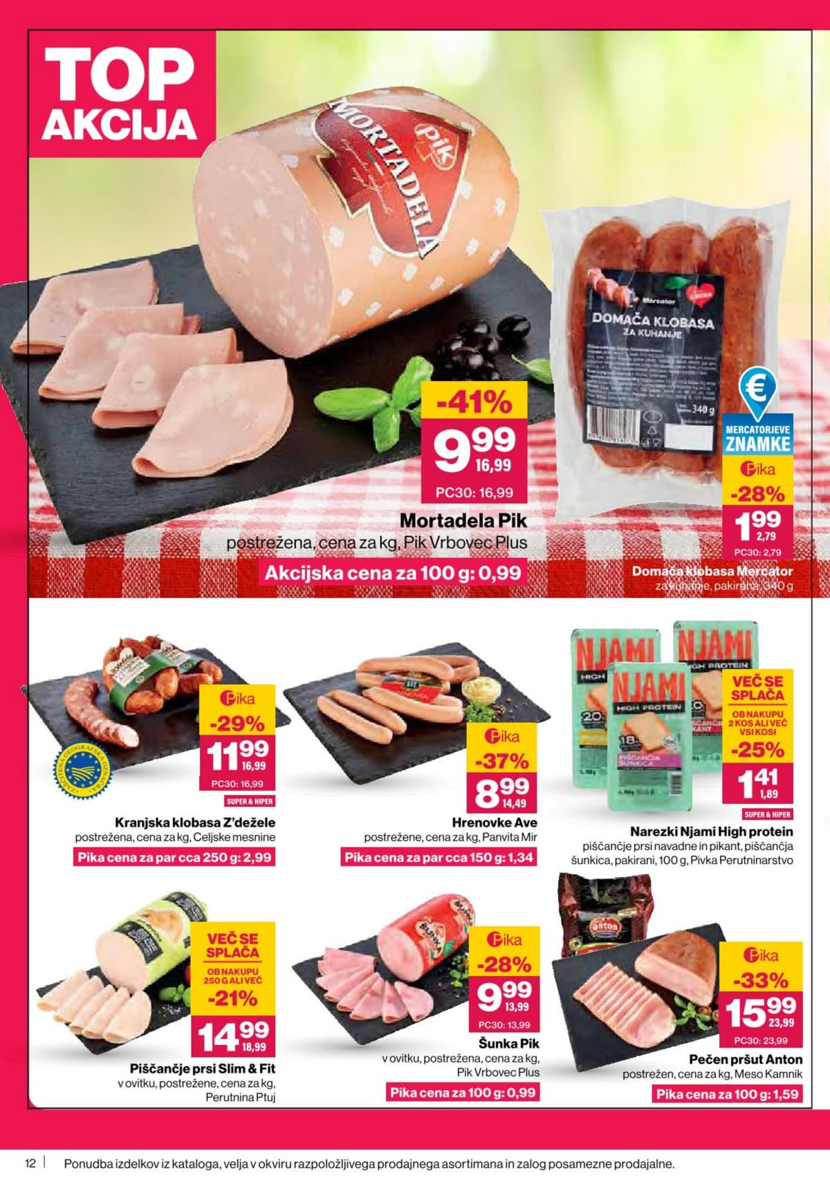 Stran 12. Mercator kataloga - Akcijska Ponudba