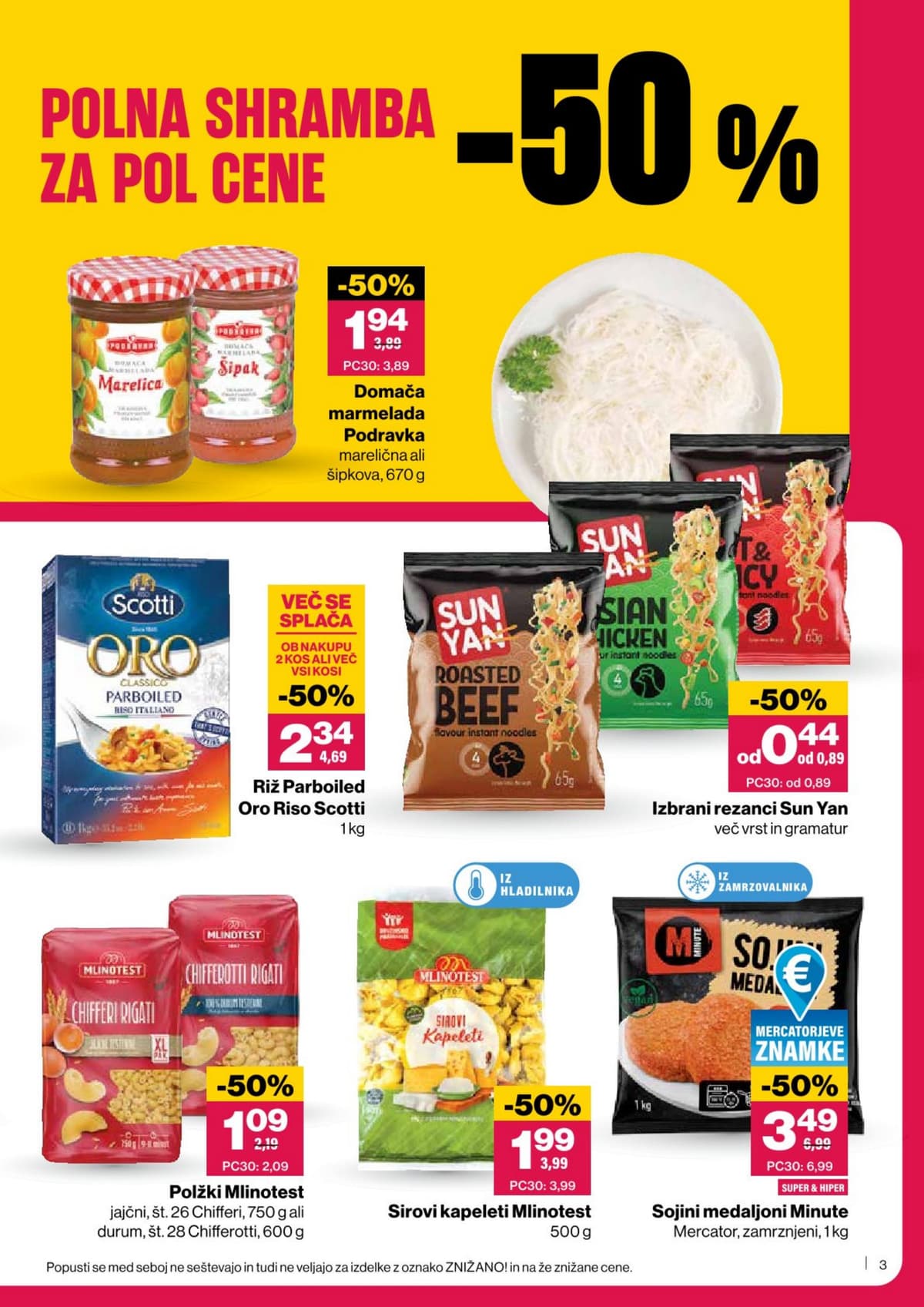Stran 3. Mercator kataloga - Polna shramba za pol cene -50%