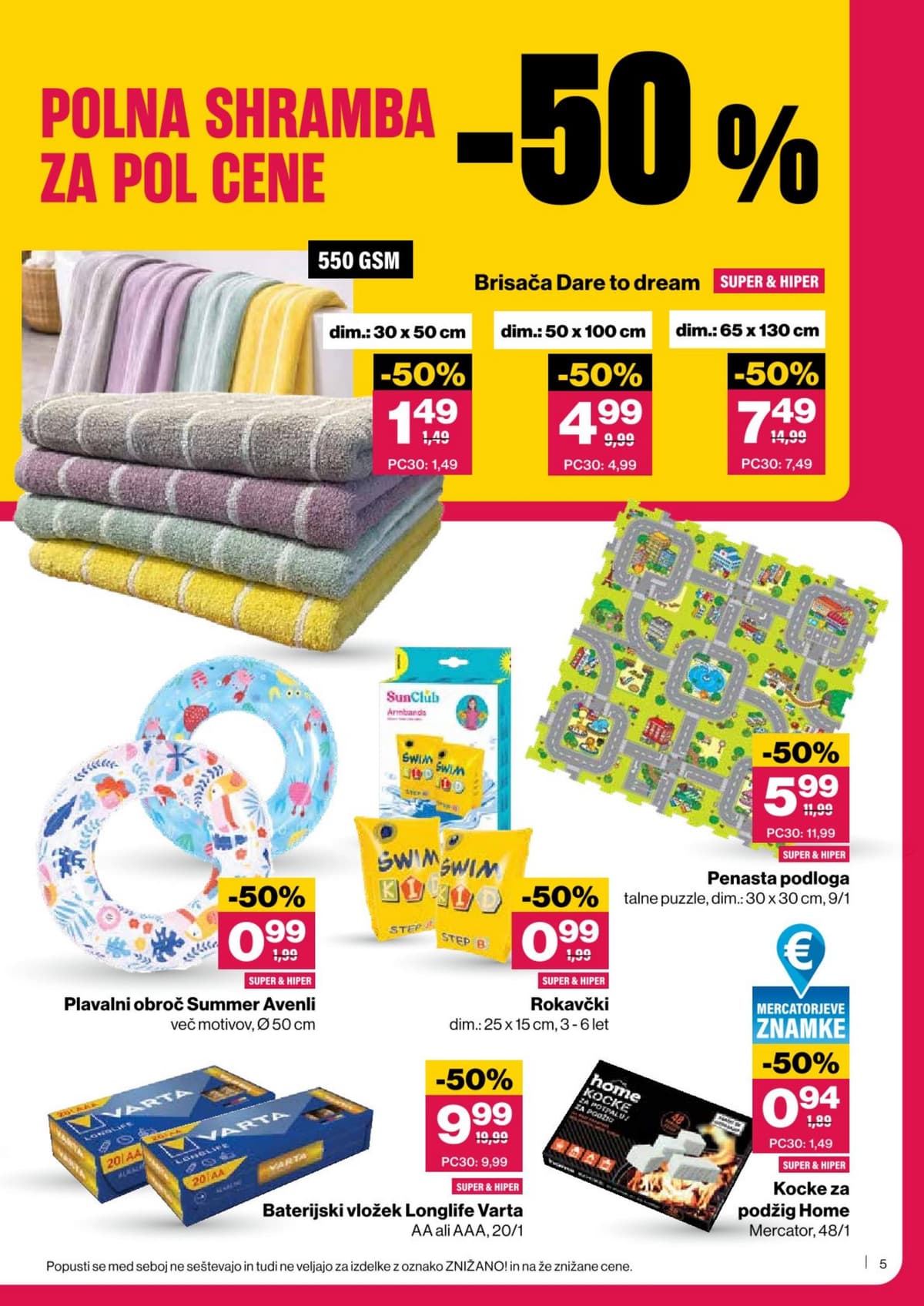 Stran 5. Mercator kataloga - Polna shramba za pol cene -50%